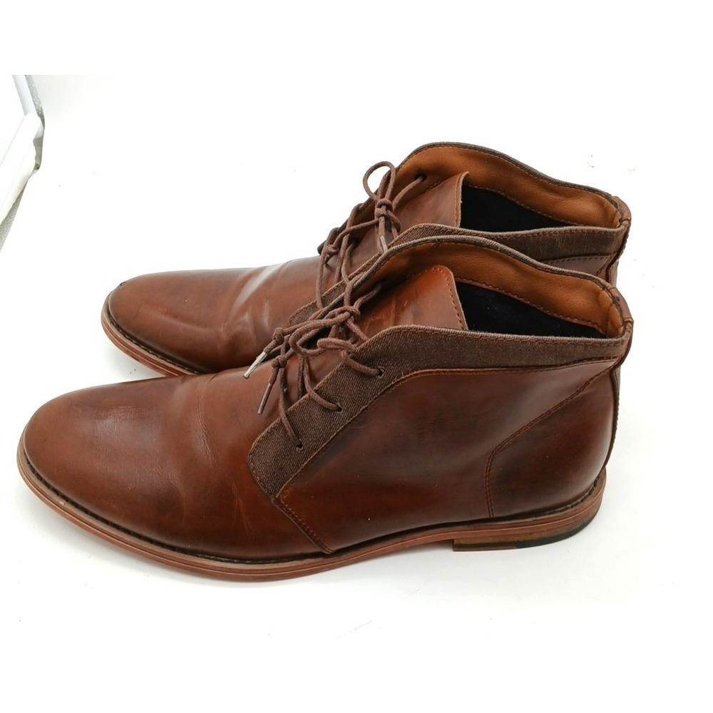 Call It Spring‎  Mens Leather Chukka Chelsea Boots Ankle Brown Lace Up Shoes 11